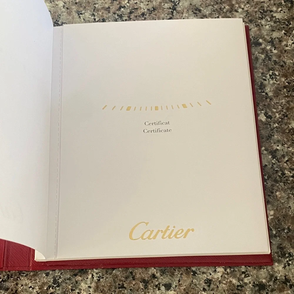 Vintage Cartier Red Collector's watch DVD and certificate